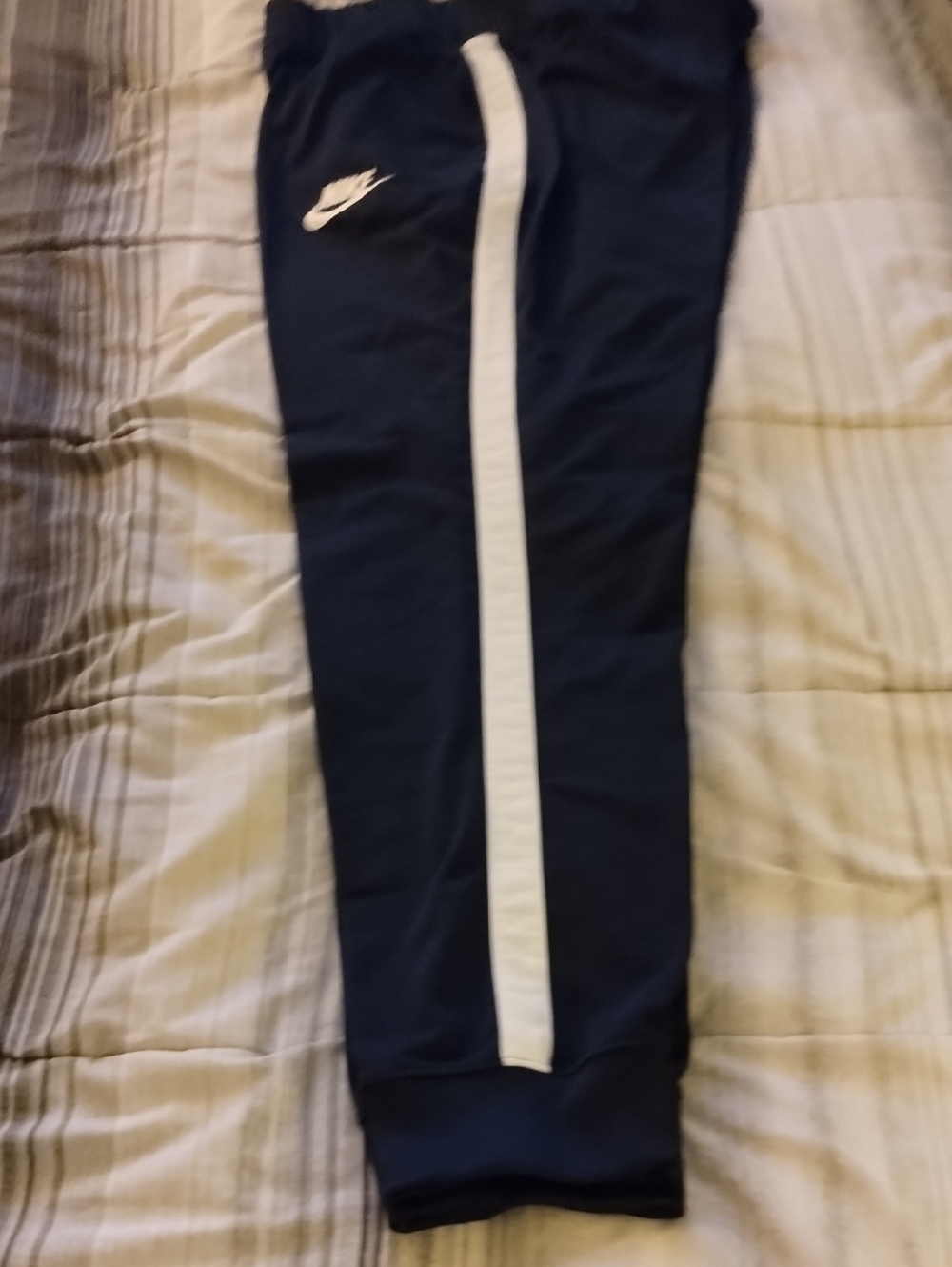 Men's XL Nike Navy Joggers with White Side Stripe